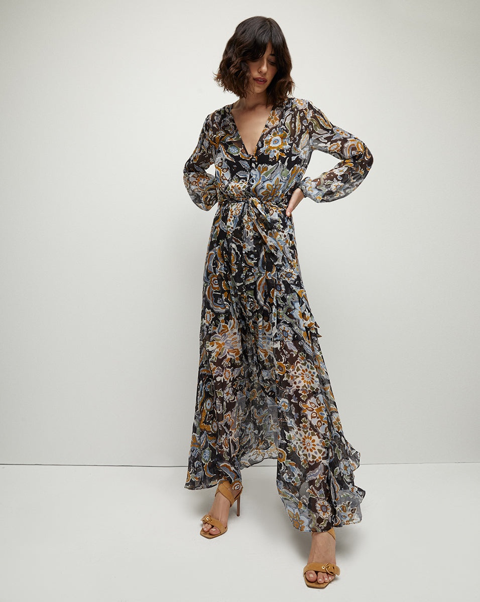 ELVITA BRUSHSTROKE MAXI DRESS - 4
