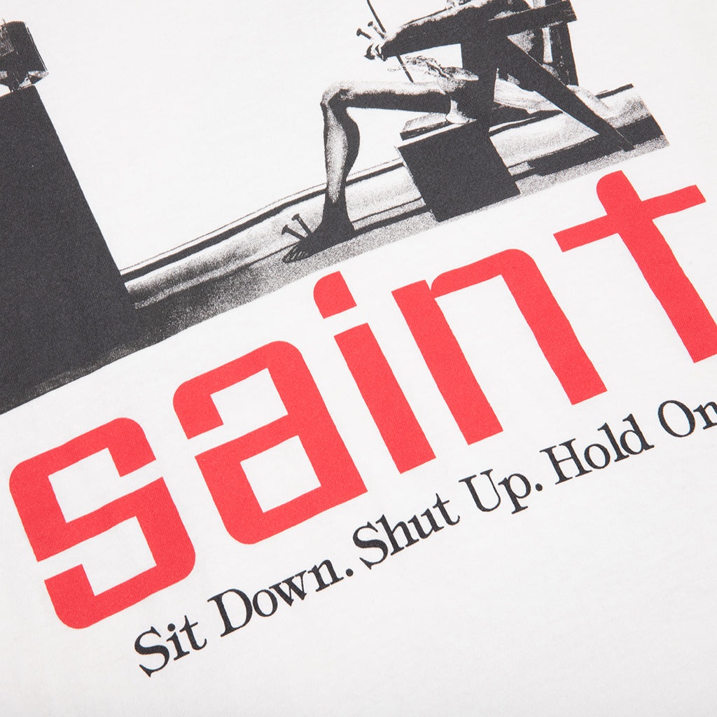 SIT DOWN S/S TEE - WHITE - 3