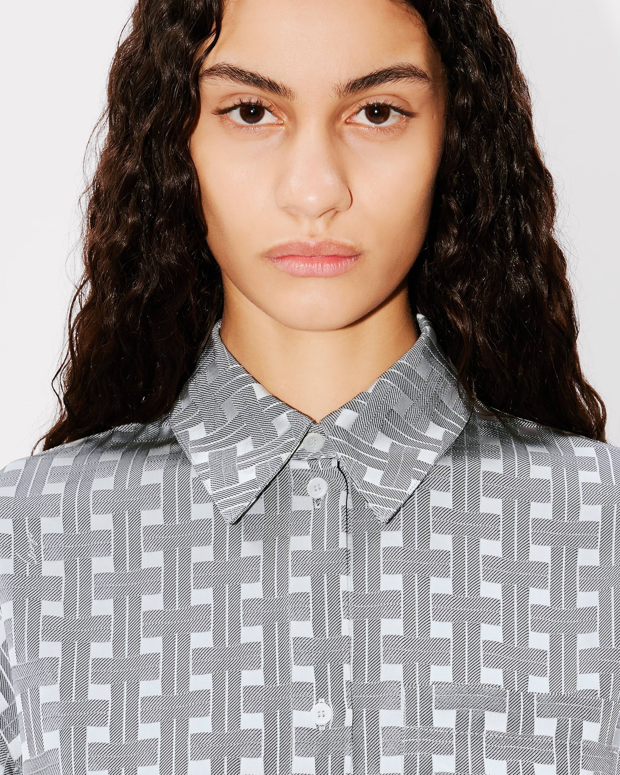 'KENZO Weave' cropped shirt - 6