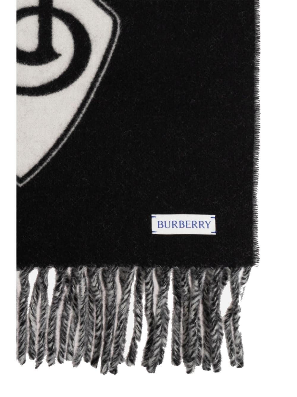 B Shield Wool Cashmere Blend Scarf - 4