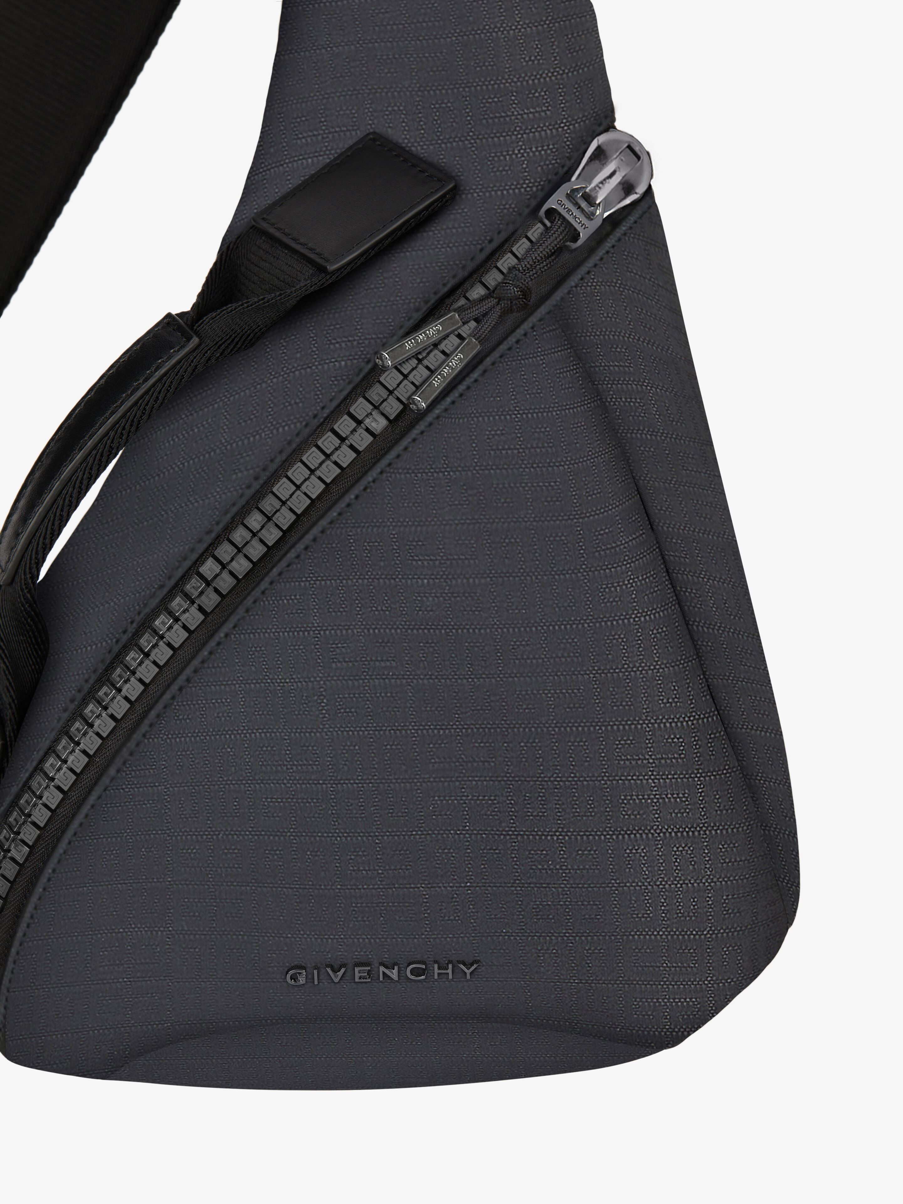 SMALL G-ZIP TRIANGLE BAG IN 4G NYLON - 6