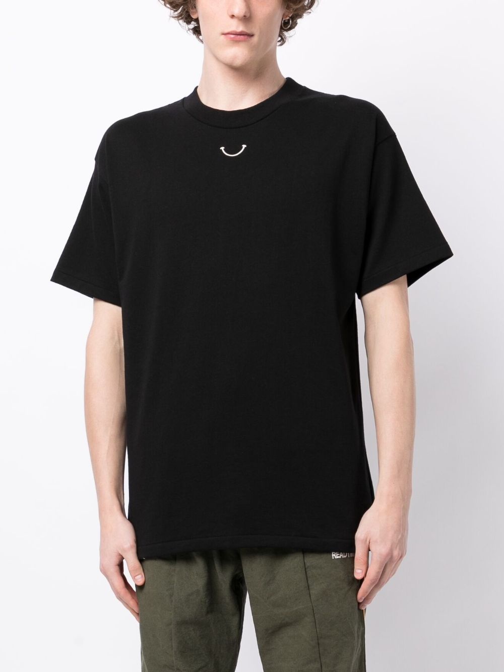 logo-print cotton T-shirt - 3