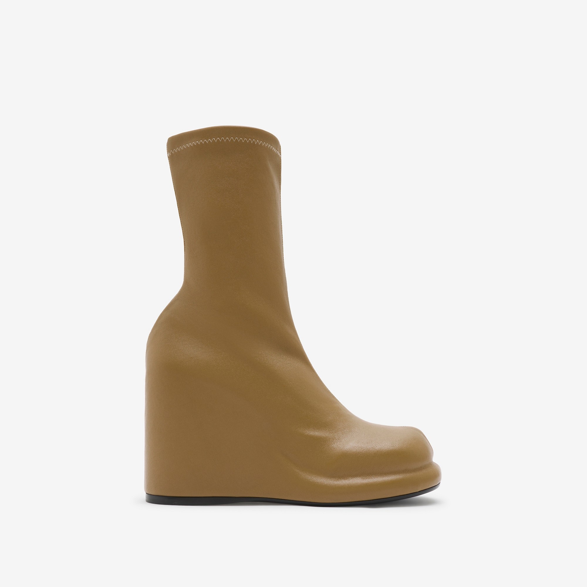 Leather Pillar Low Boots - 1