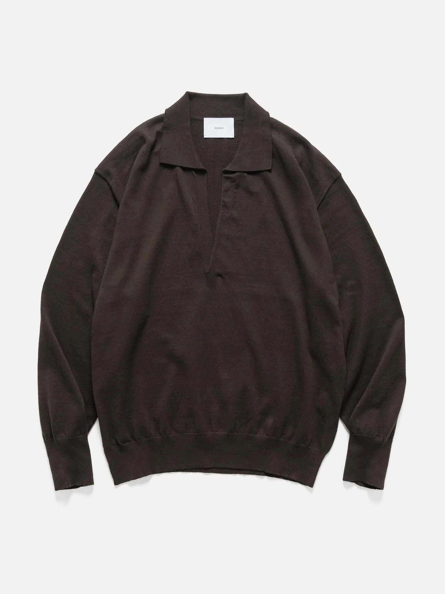 Organic Cotton Knit Skipper LS Dark Brown - 1