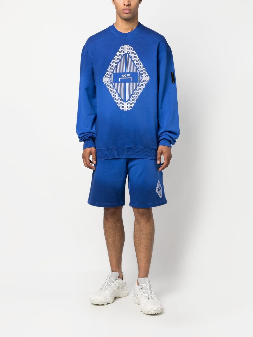 Gradient logo-print sweatshirt - 2