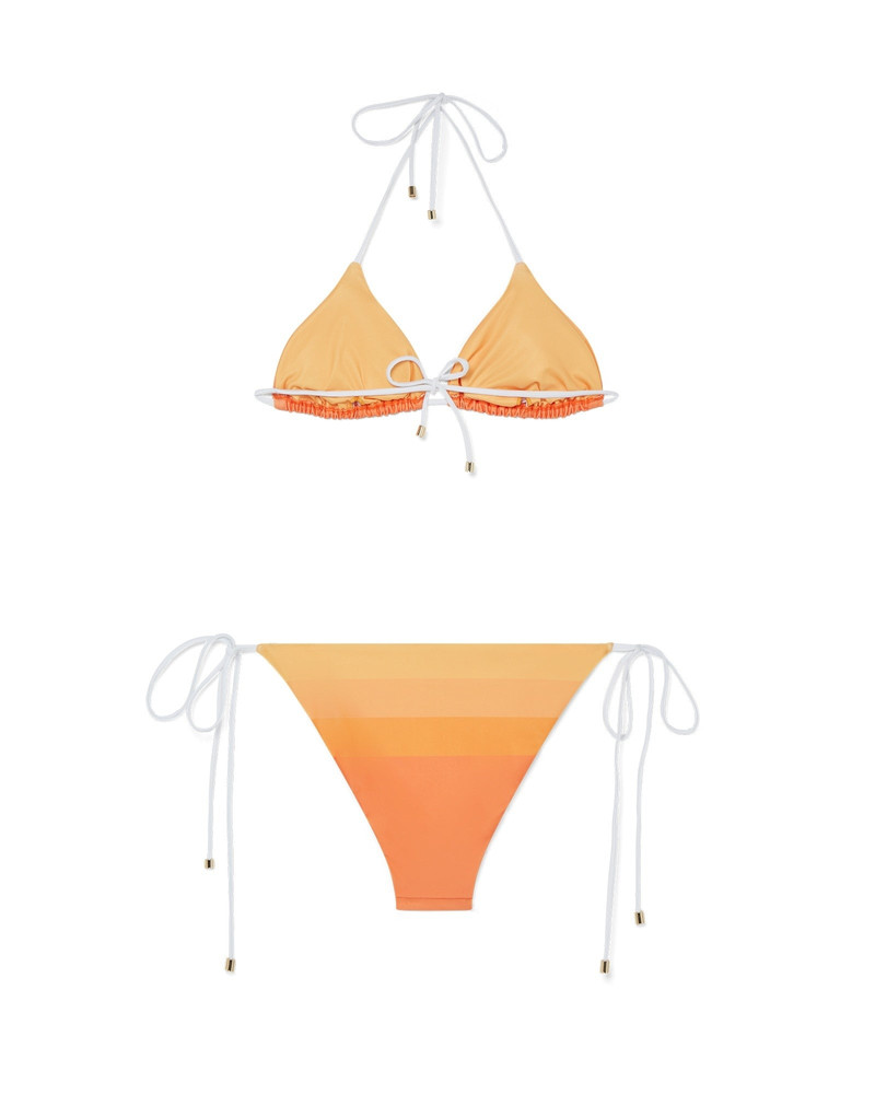 CASABLANCA Yellow Gradient Bikini Set outlook