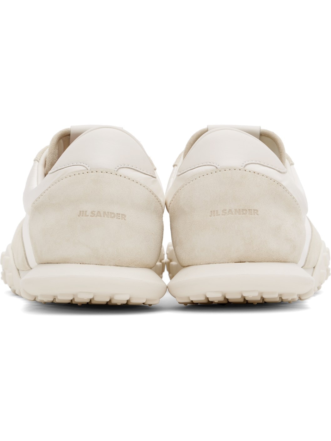 Beige & White Moon Sneakers - 2