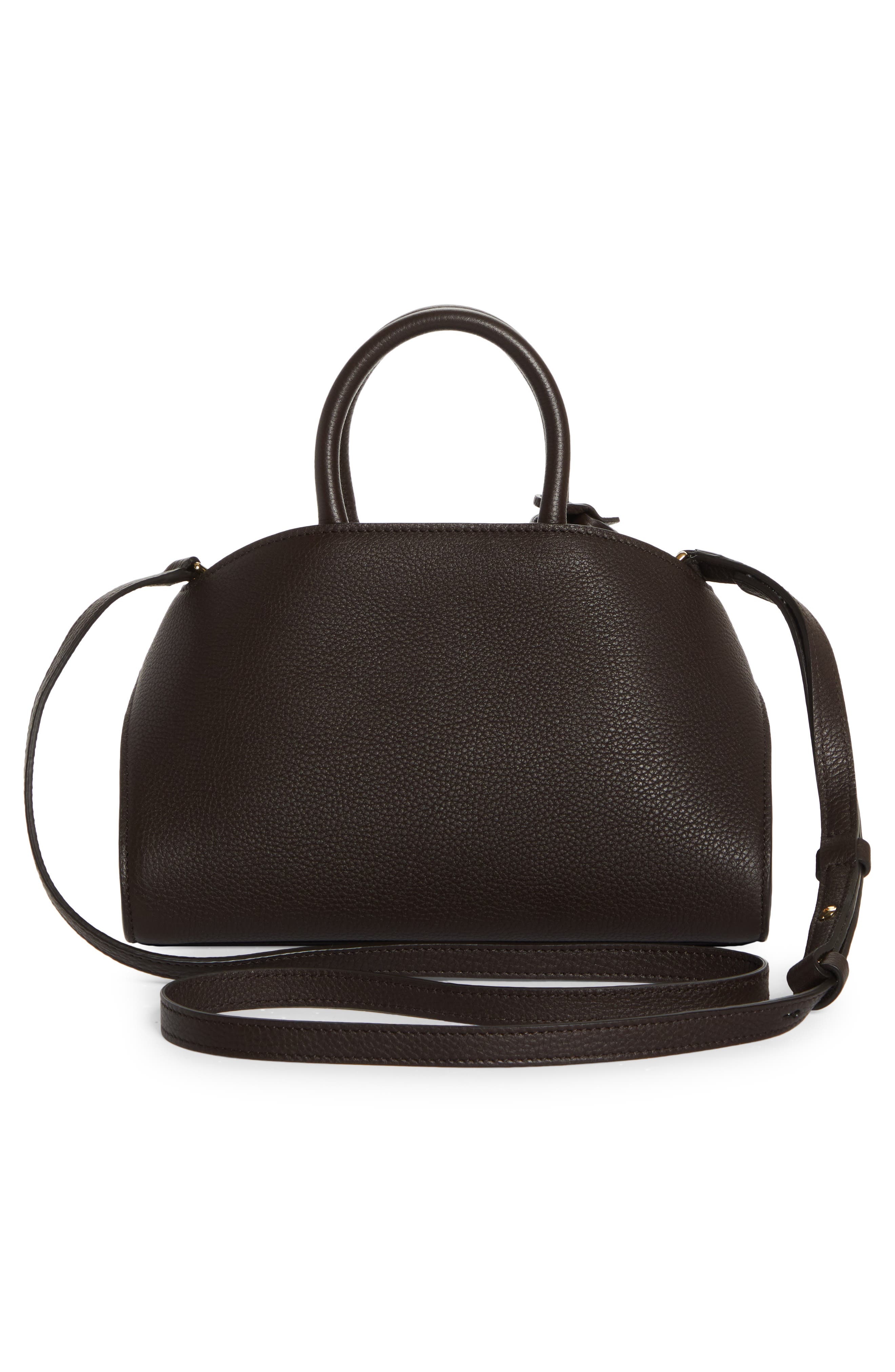 FERRAGAMO Mini Hug Soft Leather Top Handle Bag in Testa Di Moro at Nordstrom - 3