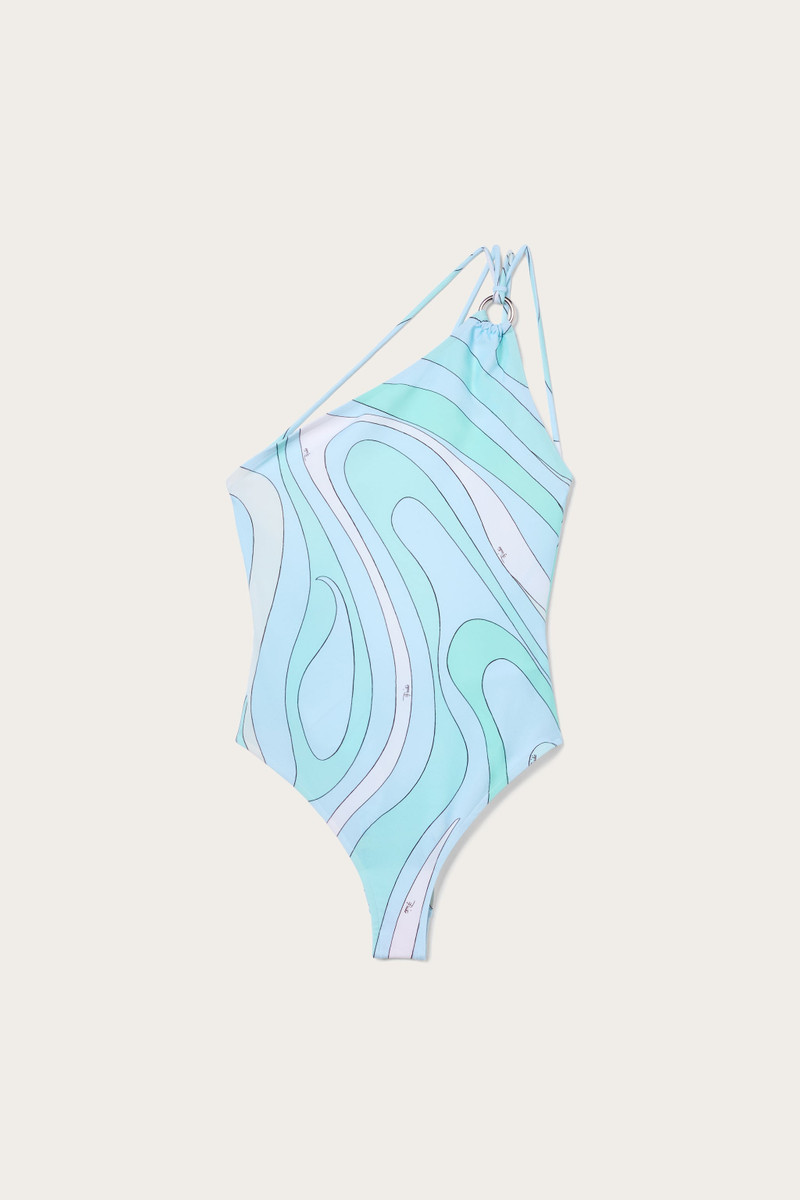 MARMO PRINT ASYMMETRICAL SWIMSUIT 1