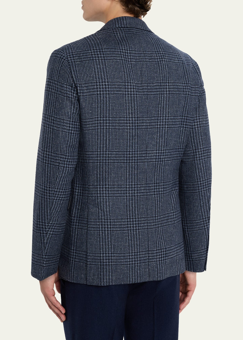 Brunello Cucinelli Men's Alpaca Wool and Silk Plaid Sport Coat outlook