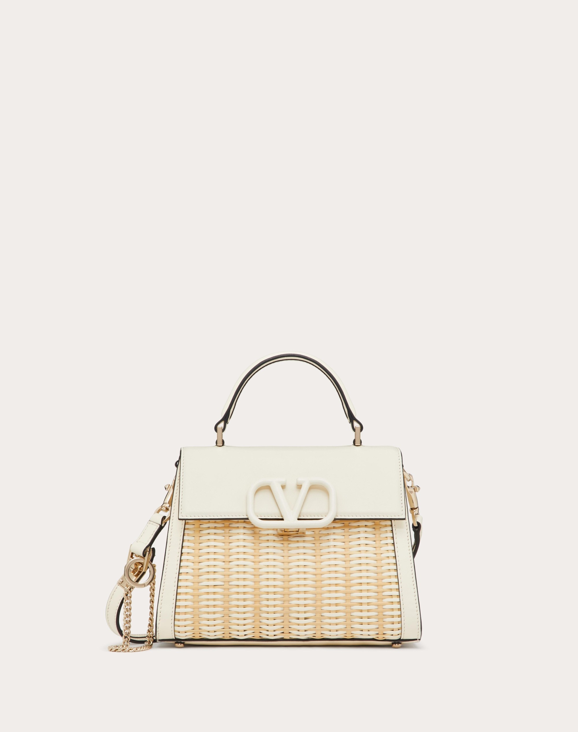 SMALL VSLING WICKER HANDBAG - 1