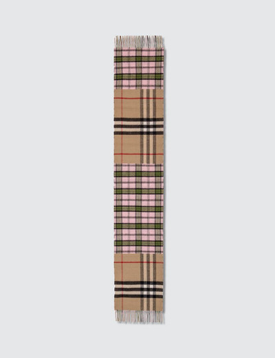 Burberry Contrast Check Cashmere Merino Wool Jacquard Scarf outlook