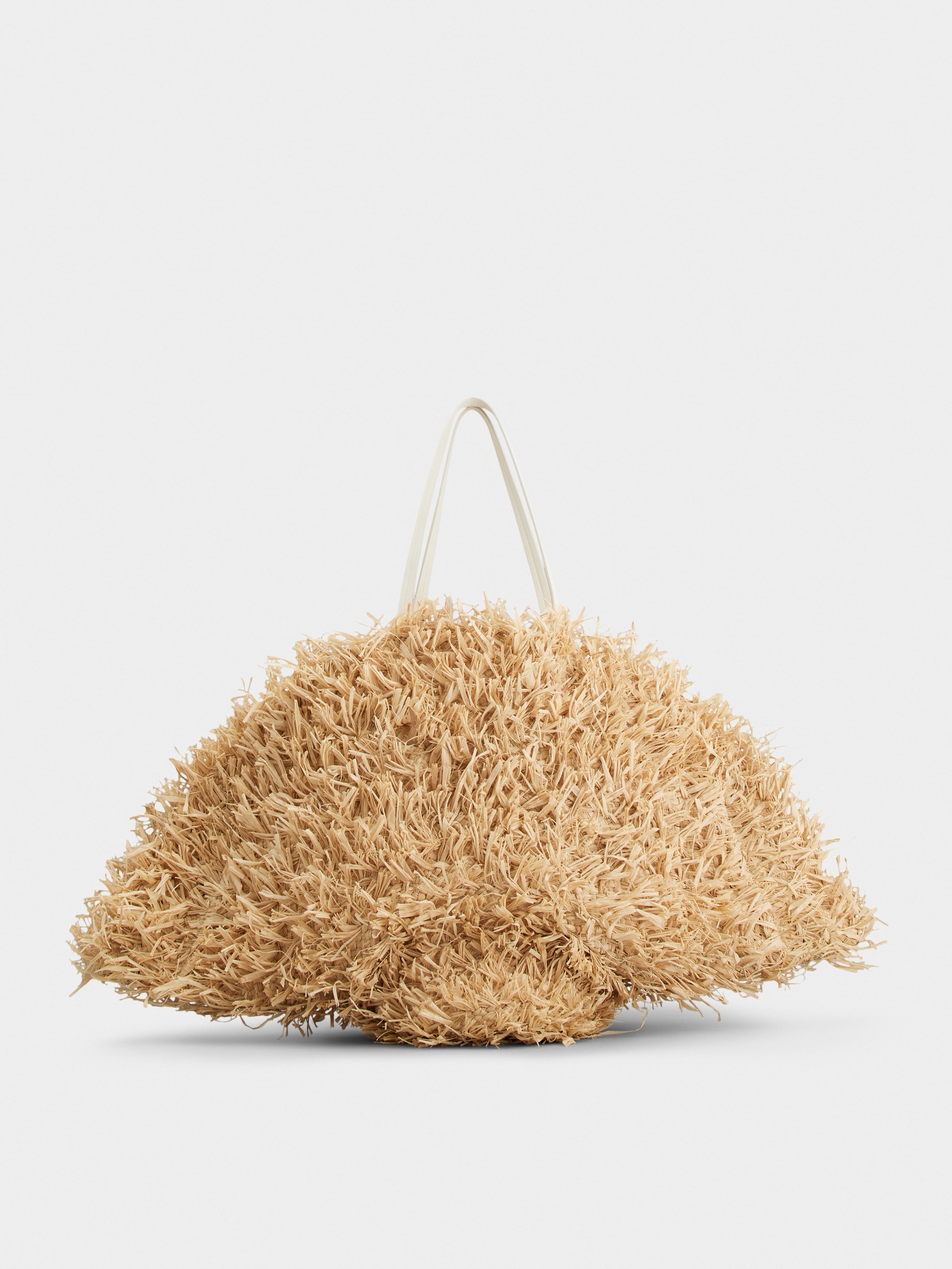 Très Vivier Large Shopping Bag in raffia - 4