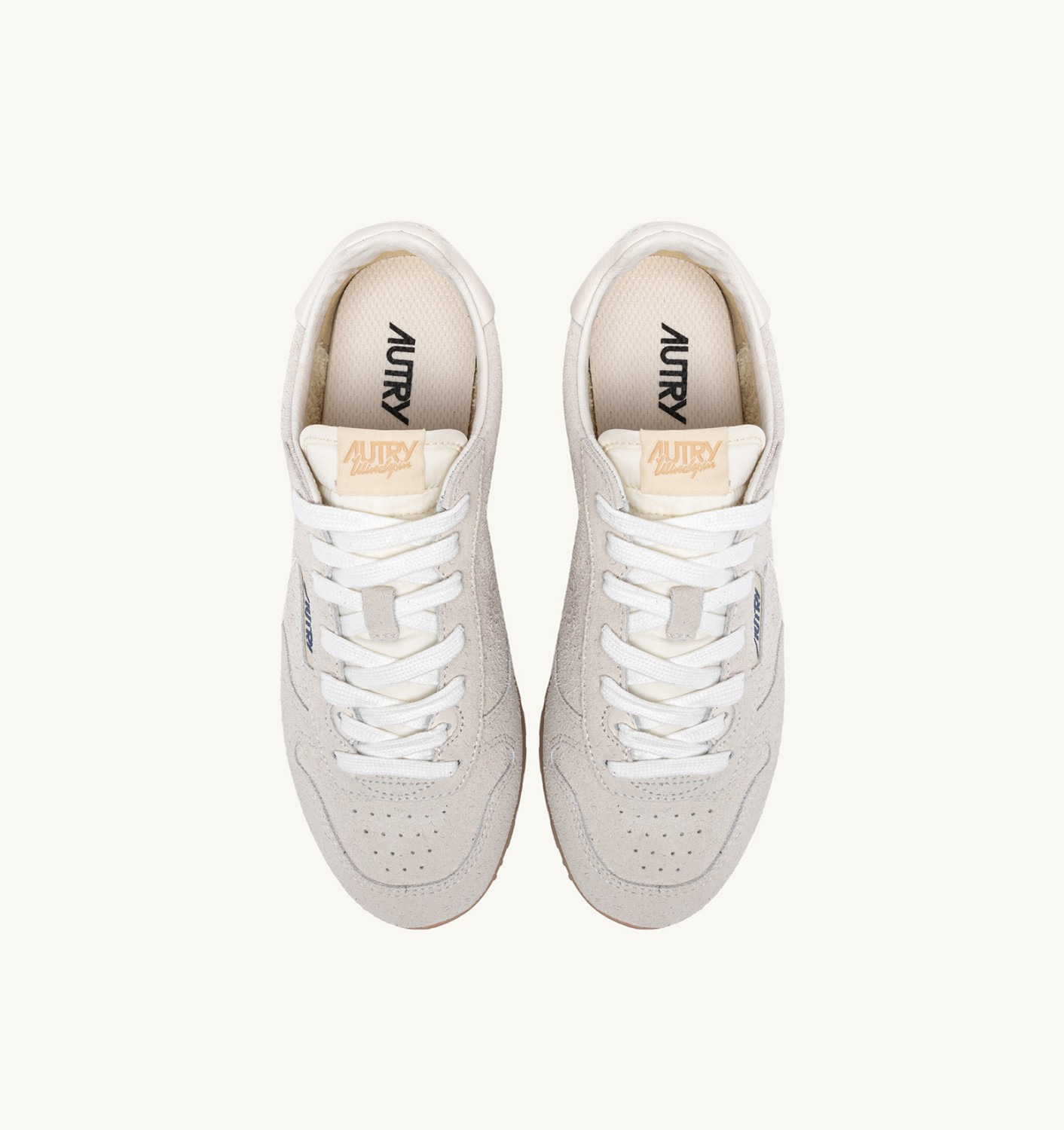 SNEAKERS WINDSPIN IN OFF WHITE SUEDE - 5