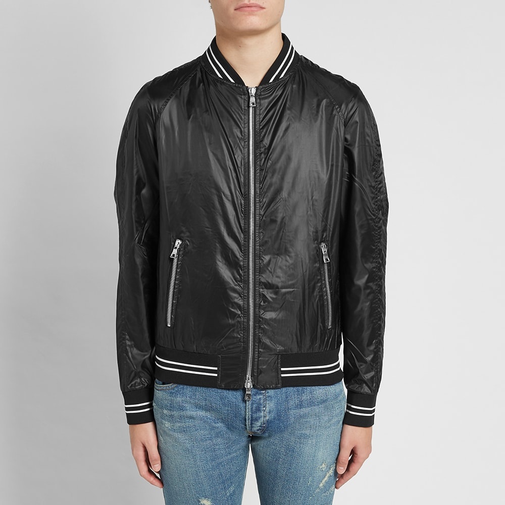 Balmain Nylon Back Print Teddy Jacket - 5