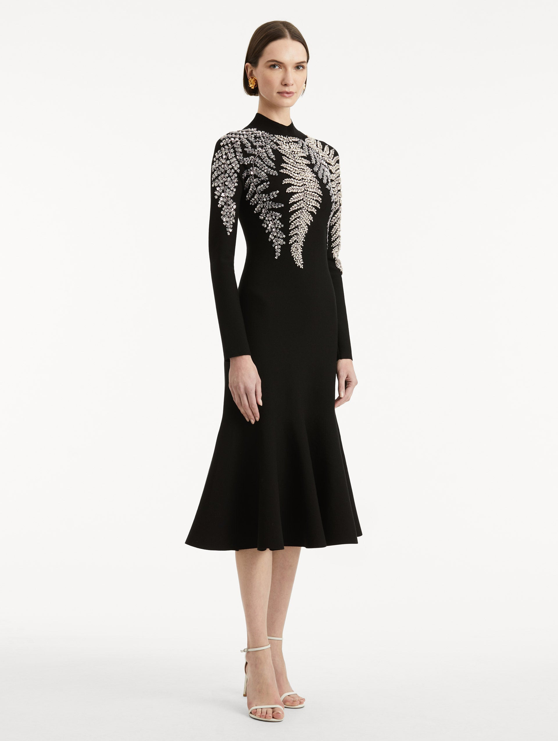 FERN EMBROIDERED COCKTAIL DRESS - 4