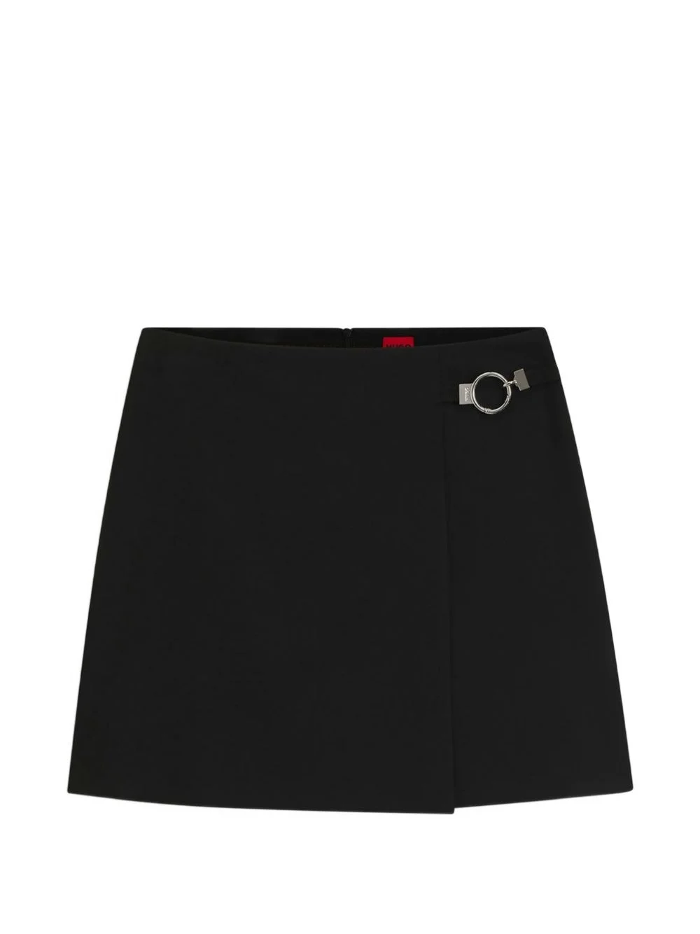 wrap mini skirt with metal carabiner - 1