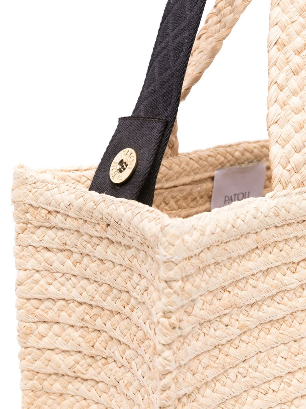 large JP raffia tote bag - 4