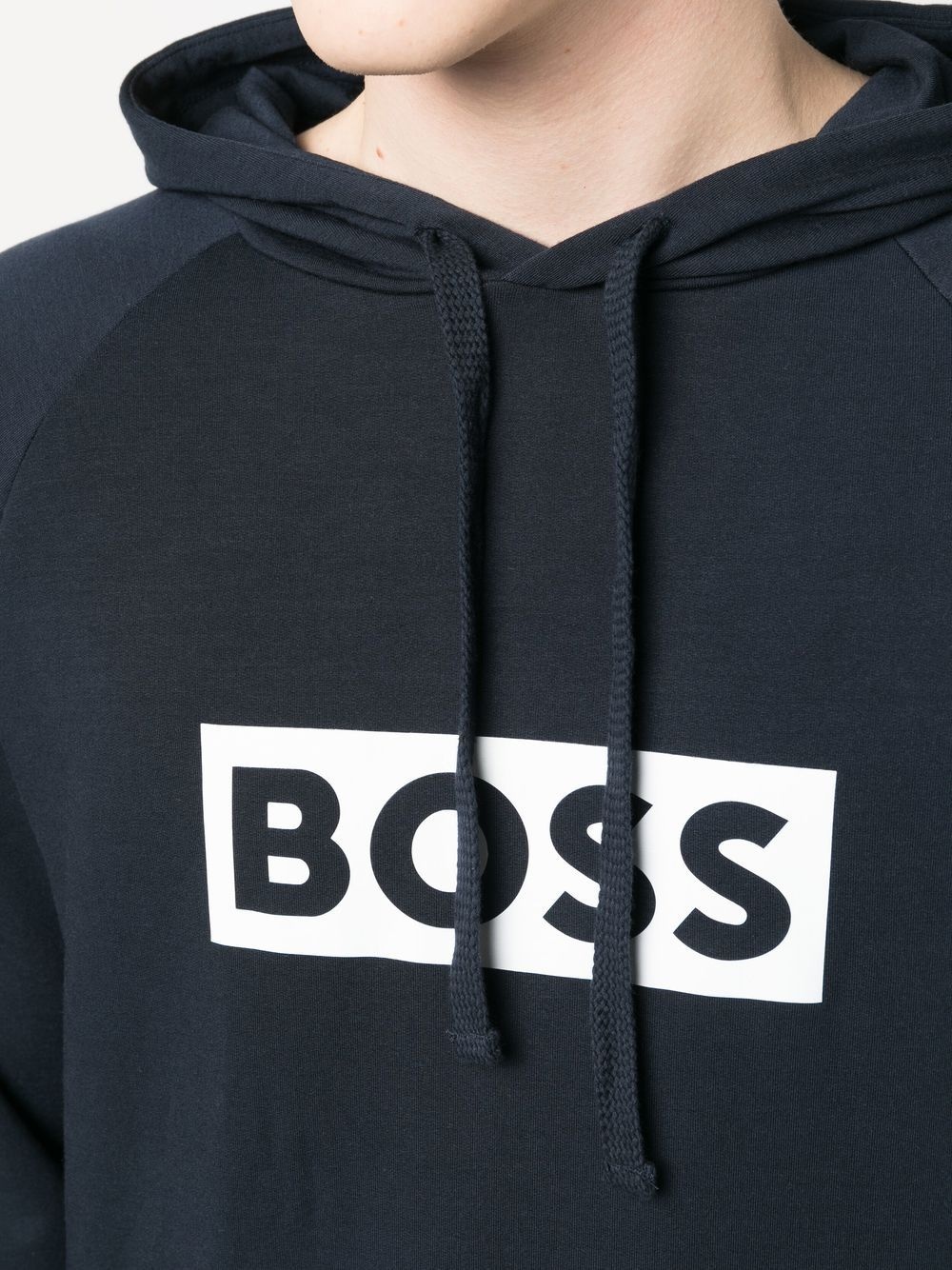 logo-print drawstring hoodie - 5