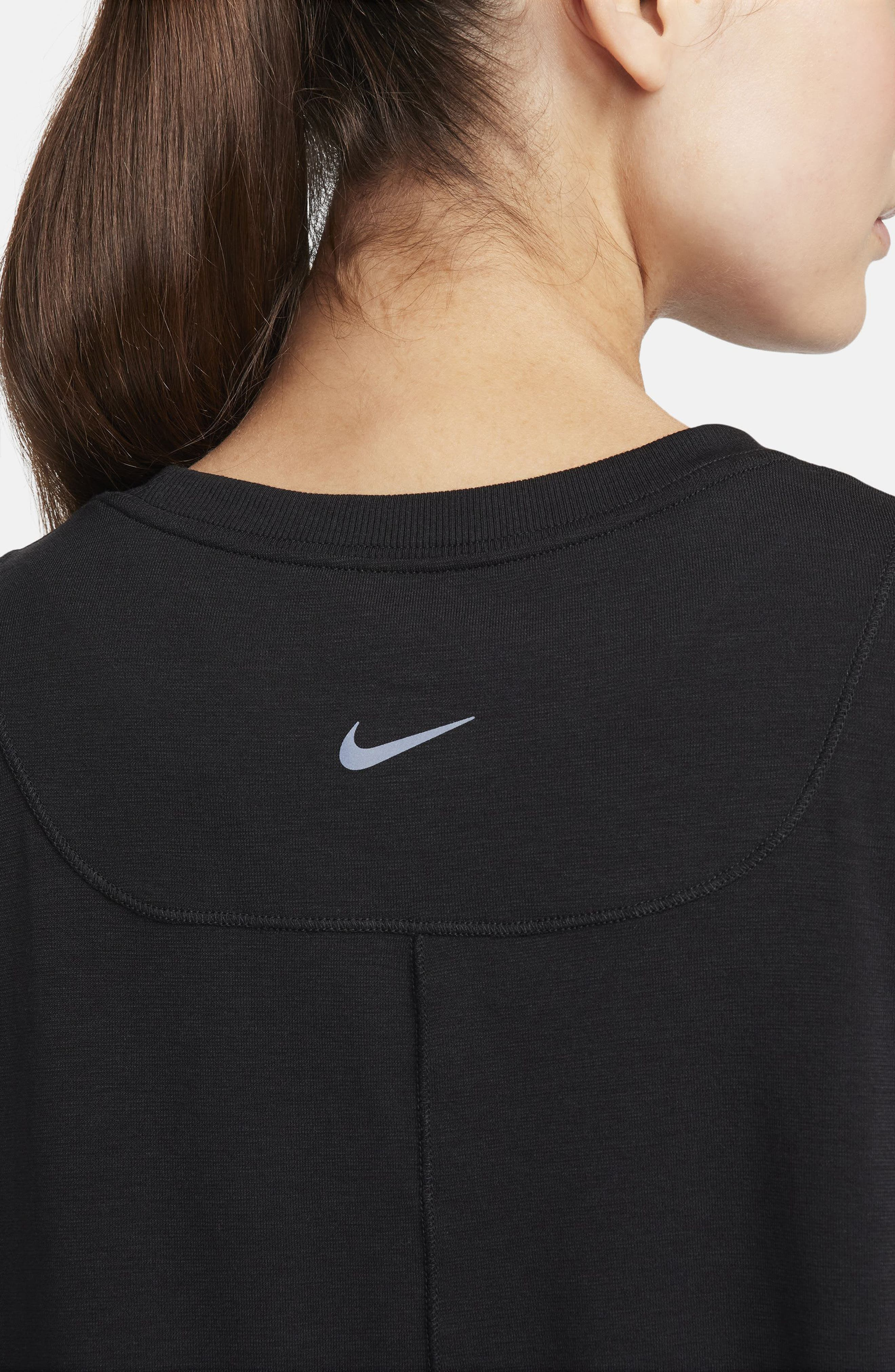 Nike One Relaxed Dri-FIT Top in Black/Black at Nordstrom - 3