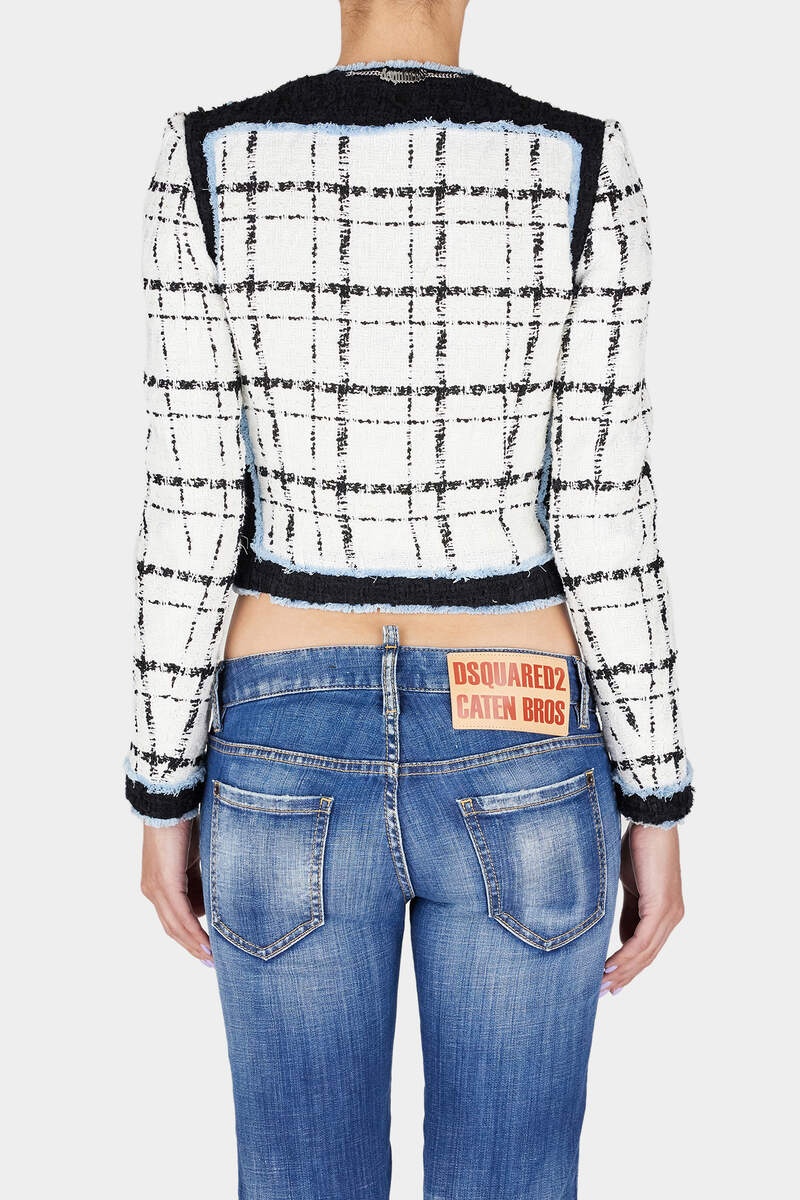 BOUCLË LONG SLEEVES CORSET JACKET - 4