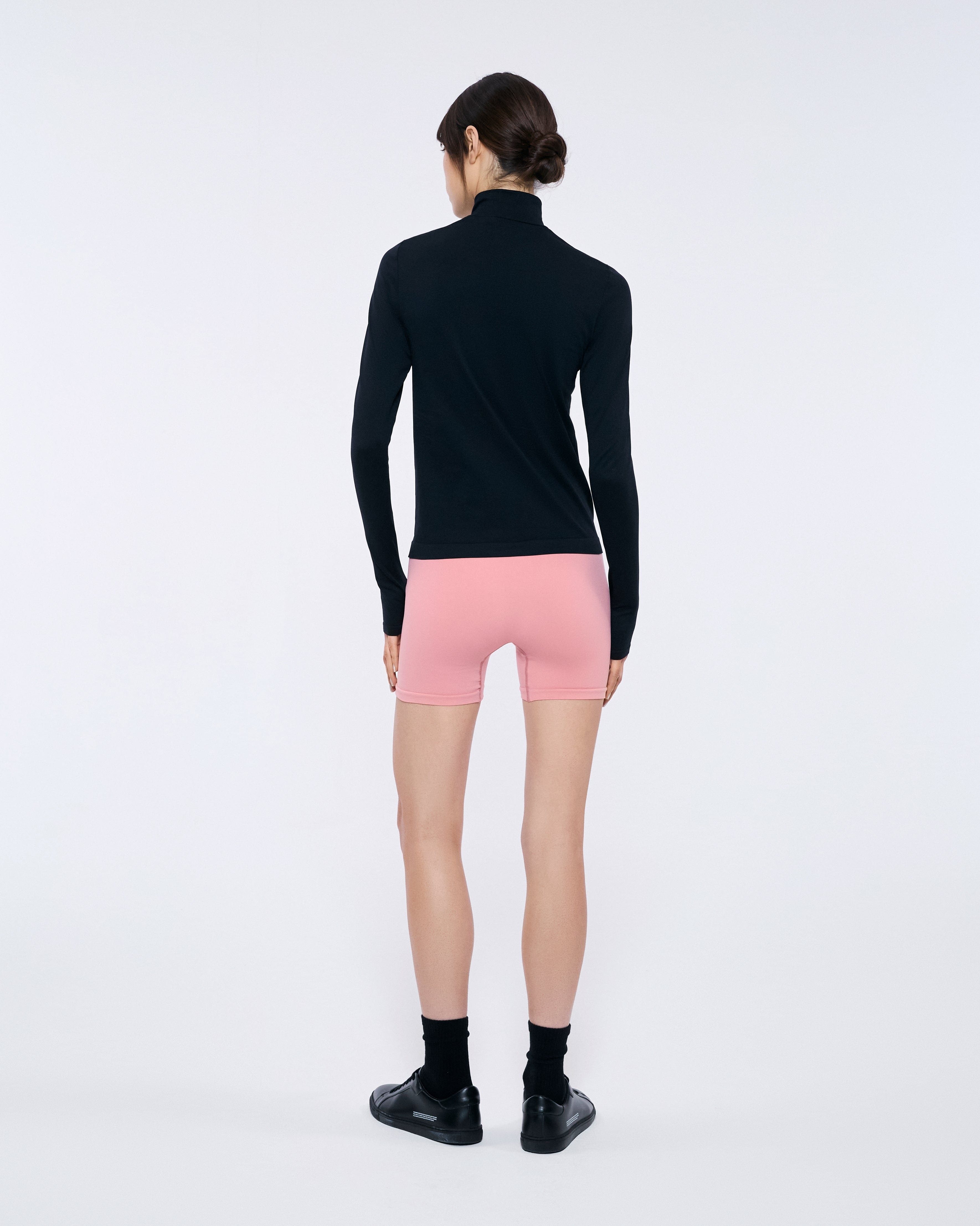 Womens Plant-Stretch Compressive Shorts - Dewy Rose - 4