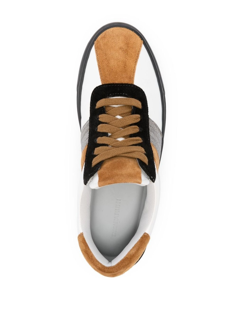bead-embellished lace-up sneakers 4