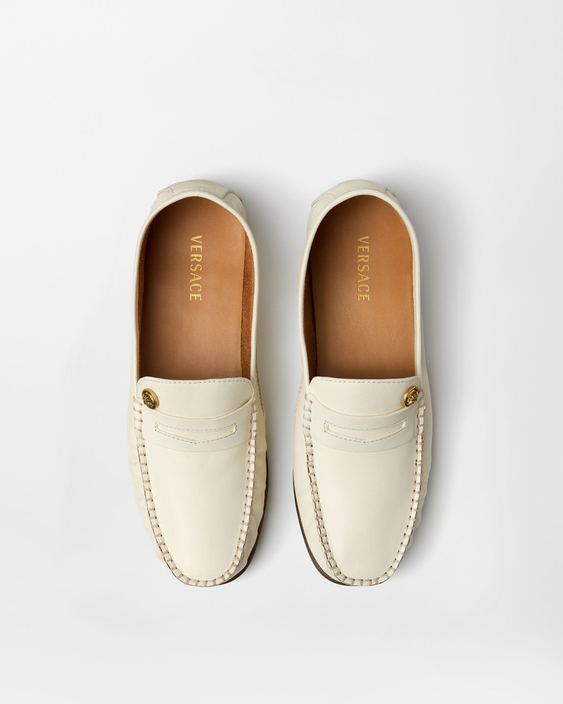 VERSACE Guanto Leather Loafers outlook