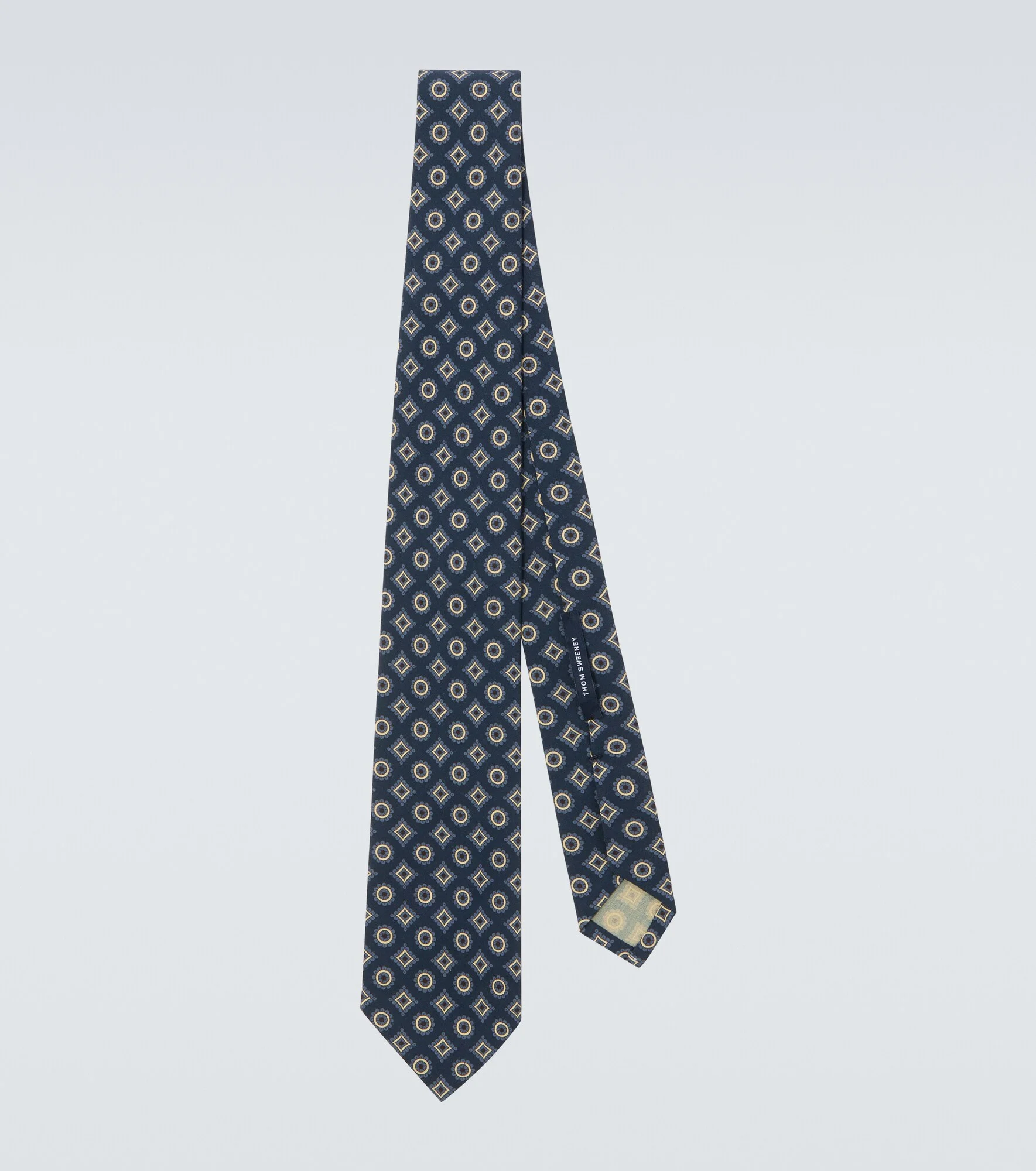 Printed silk tie - 1