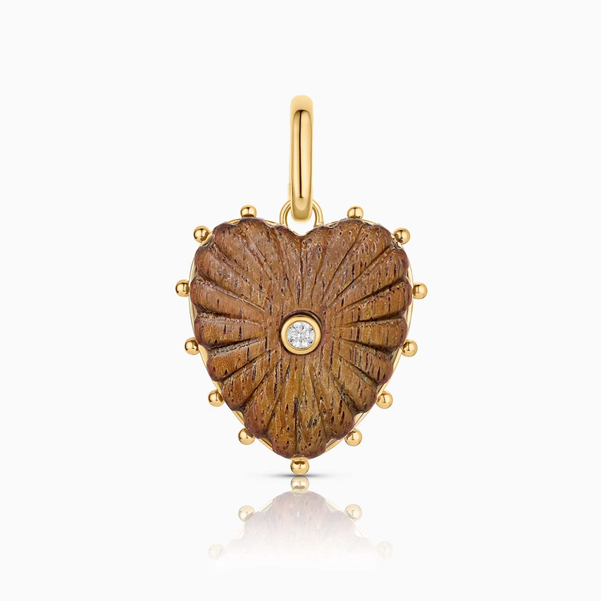 Malene Coconut Heart Clip - 1