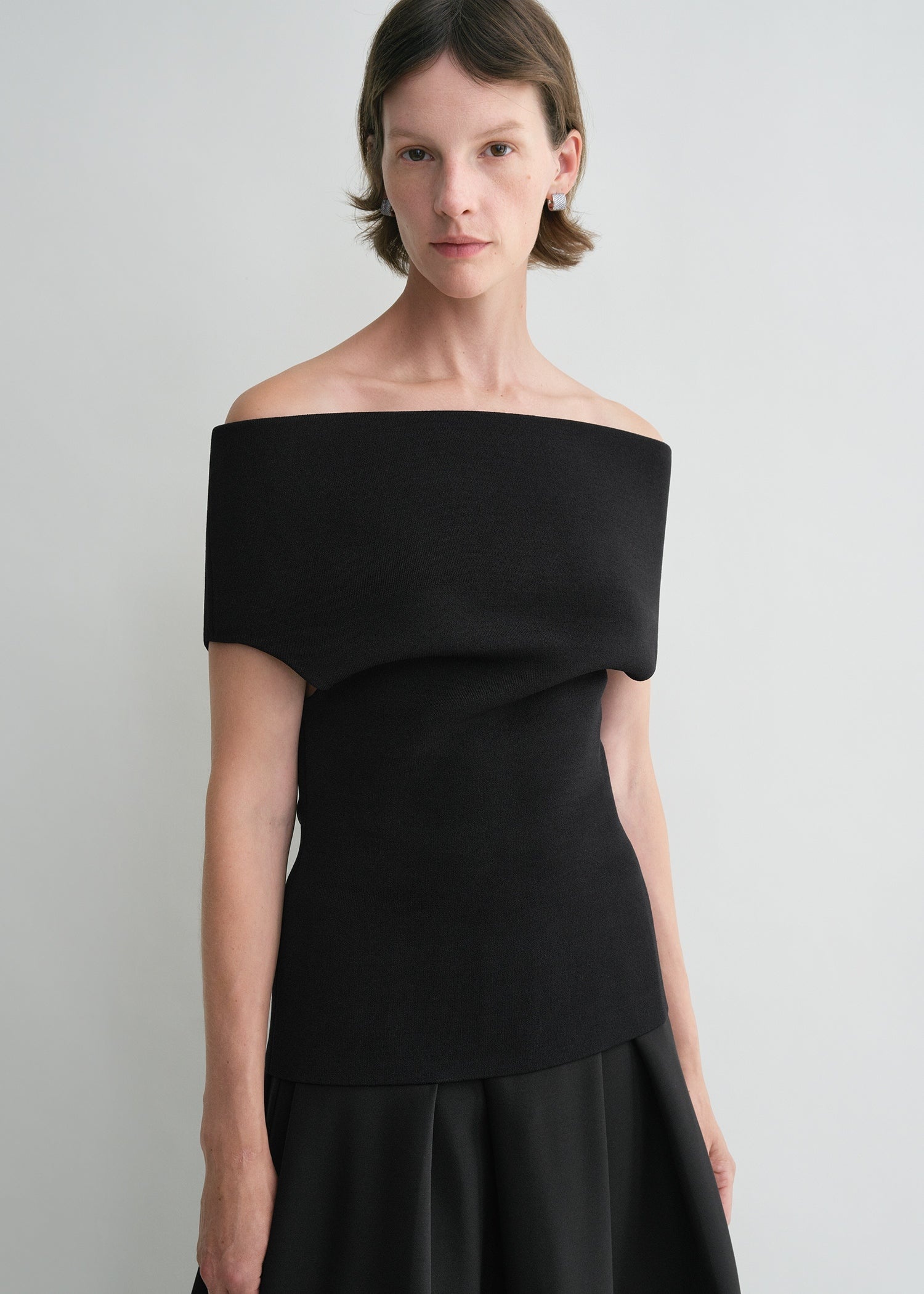 Double-knit top black - 5