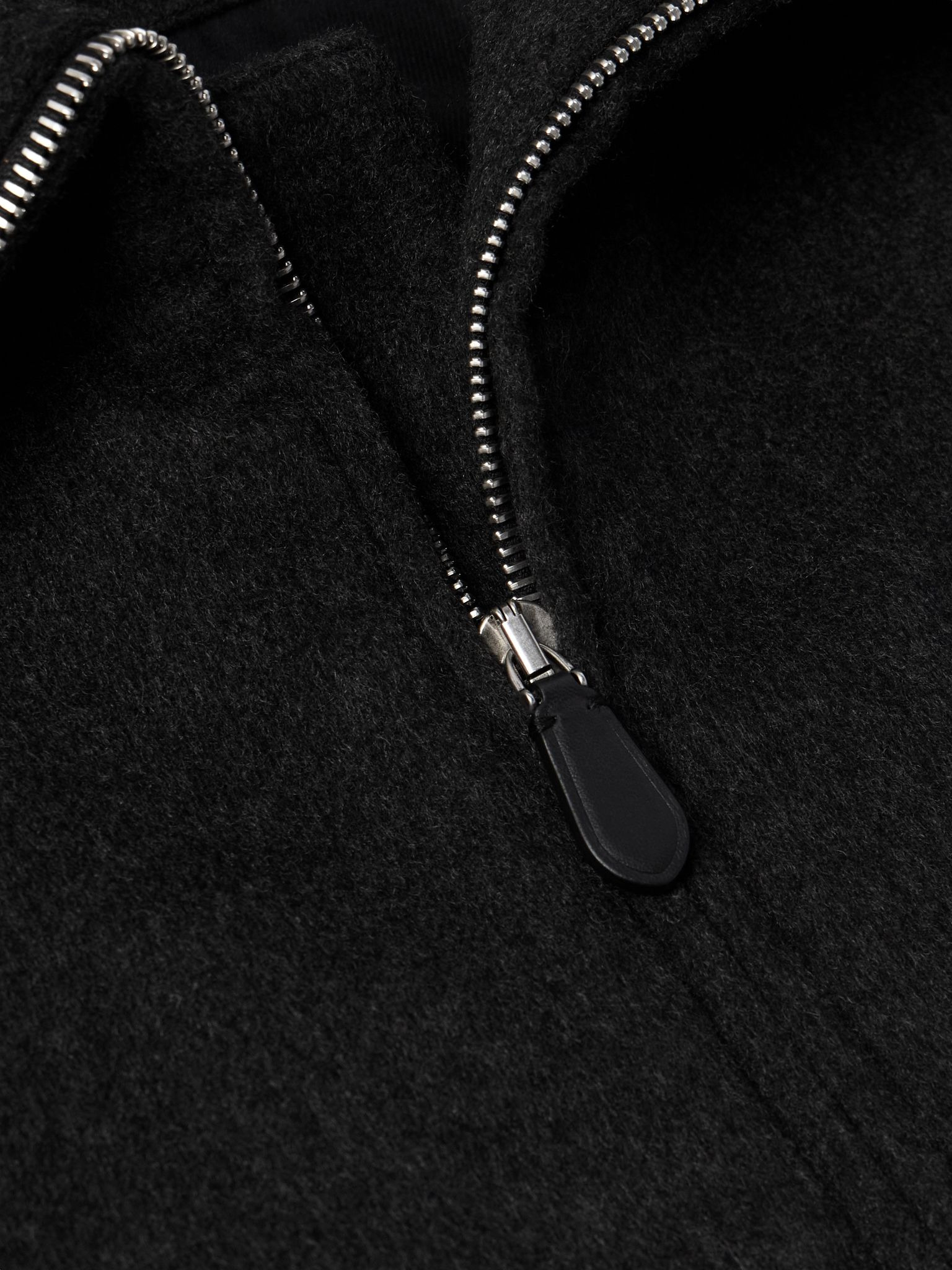 Marius Brushed-Cashmere Jacket Charcoal - 4