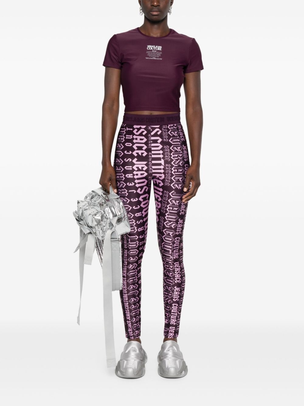 logo-print leggings - 2