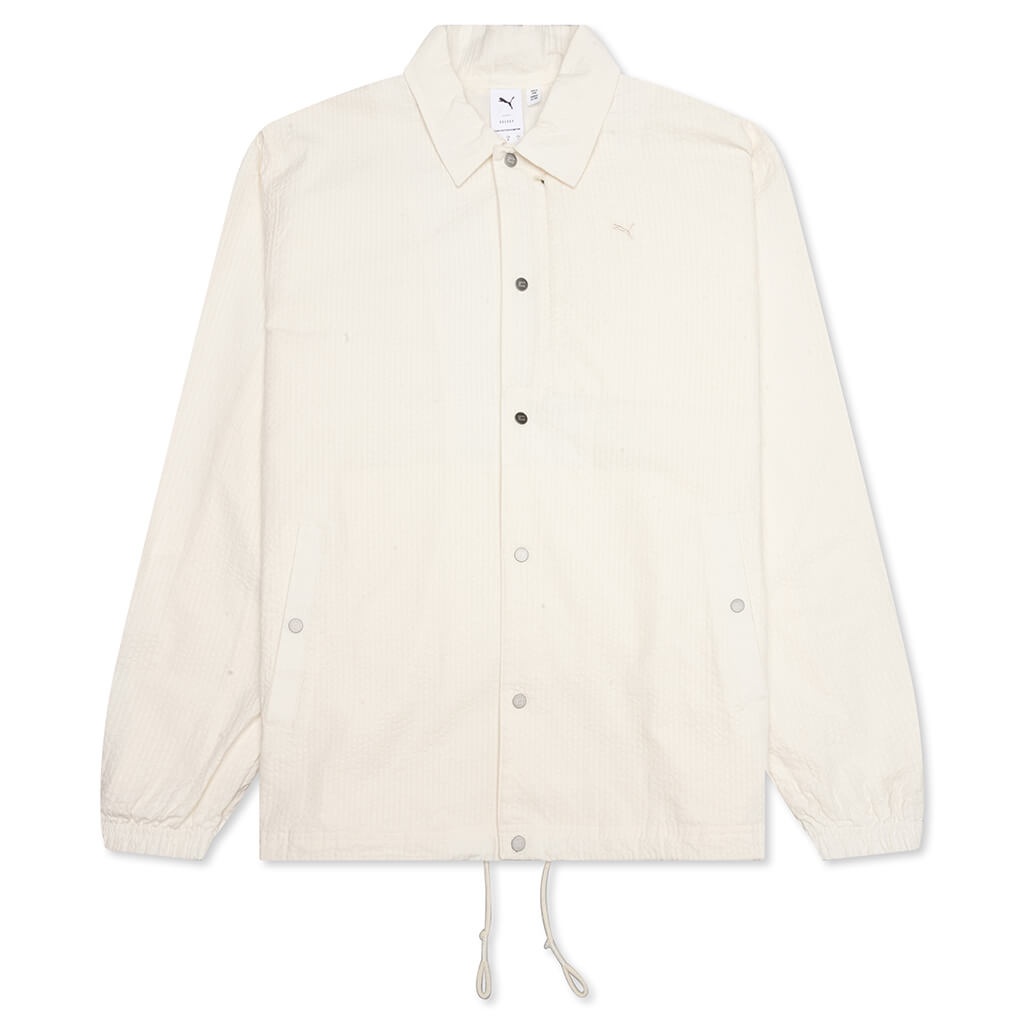 PUMA MMQ SEERSUCKER JACKET - WHITE - 1