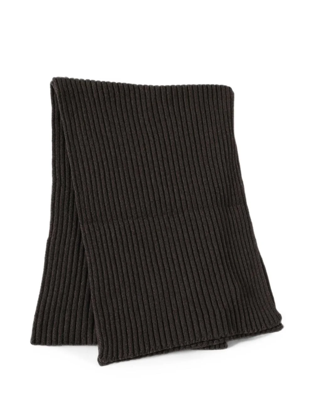 ribbed-knit long scarf - 1