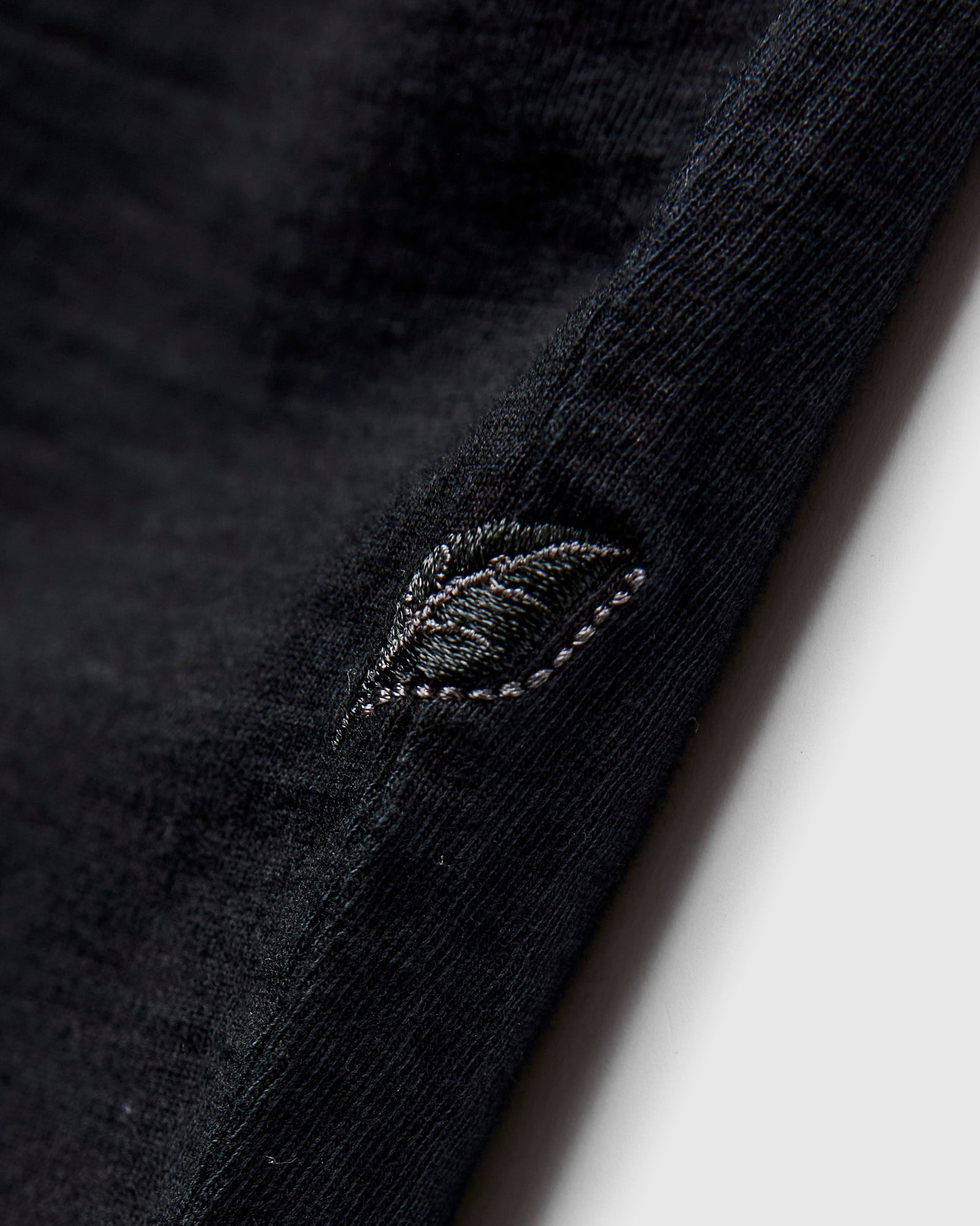 Yarn Dyed Knit T-Shirt in Black Indigo - 7