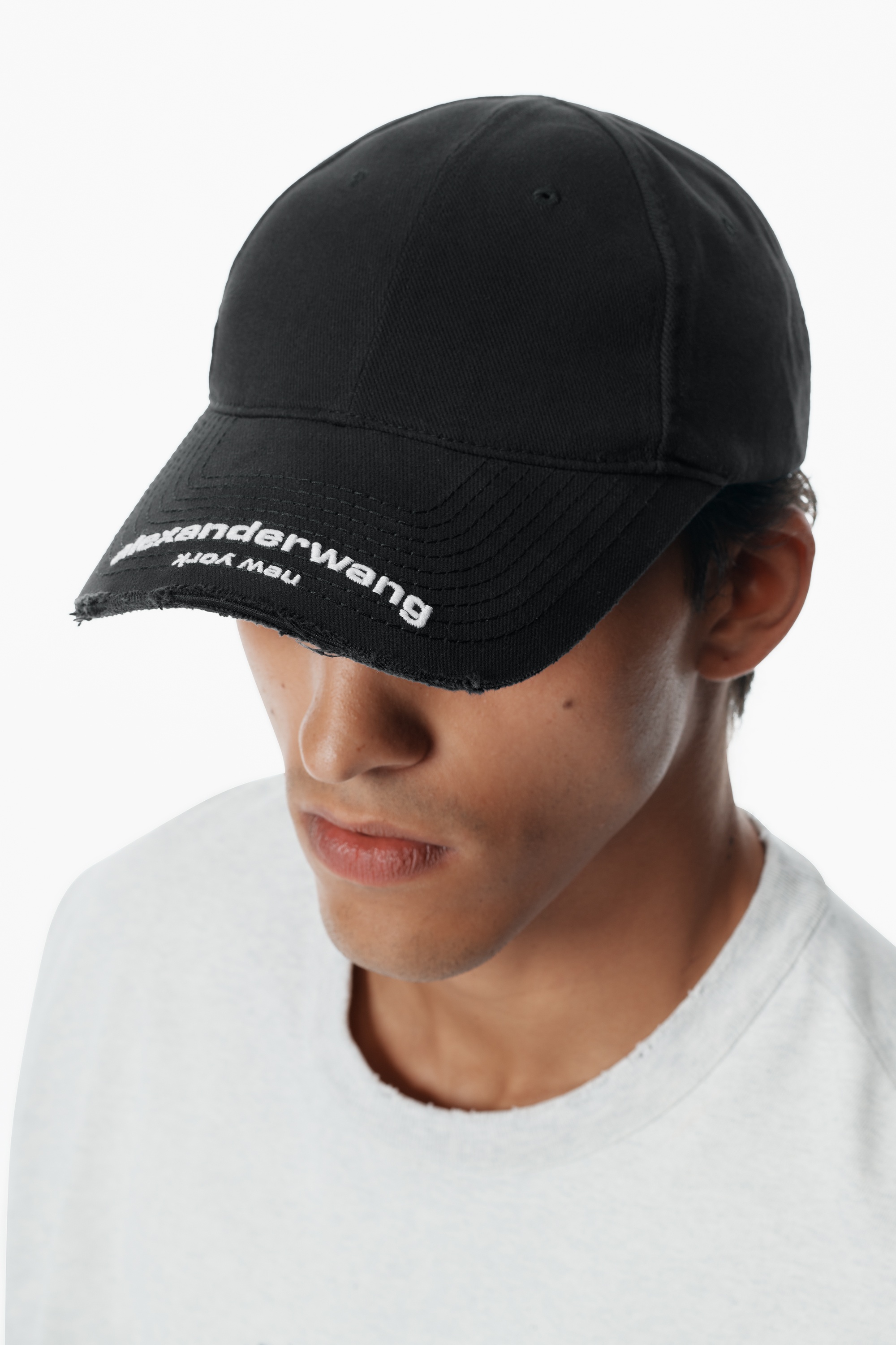 Distressed Logo Baseball Cap - 3