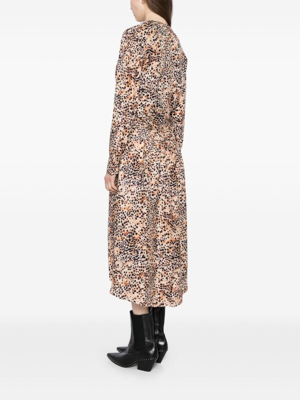 Magaly V Neck Midi dress - 4