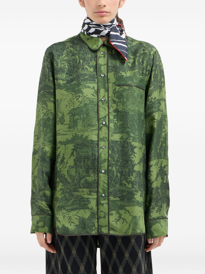 Pierre-Louis Mascia geometric-pattern scarf outlook