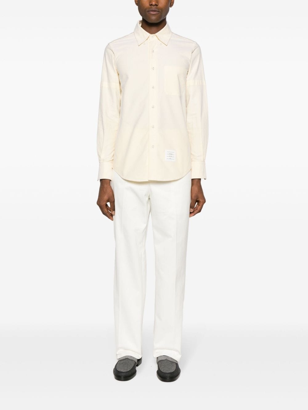 armband-embellished cotton shirt - 2