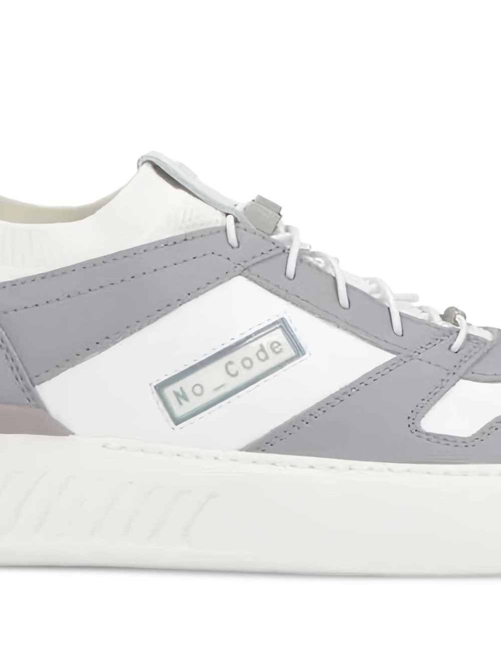 leather-panel sneakers - 2