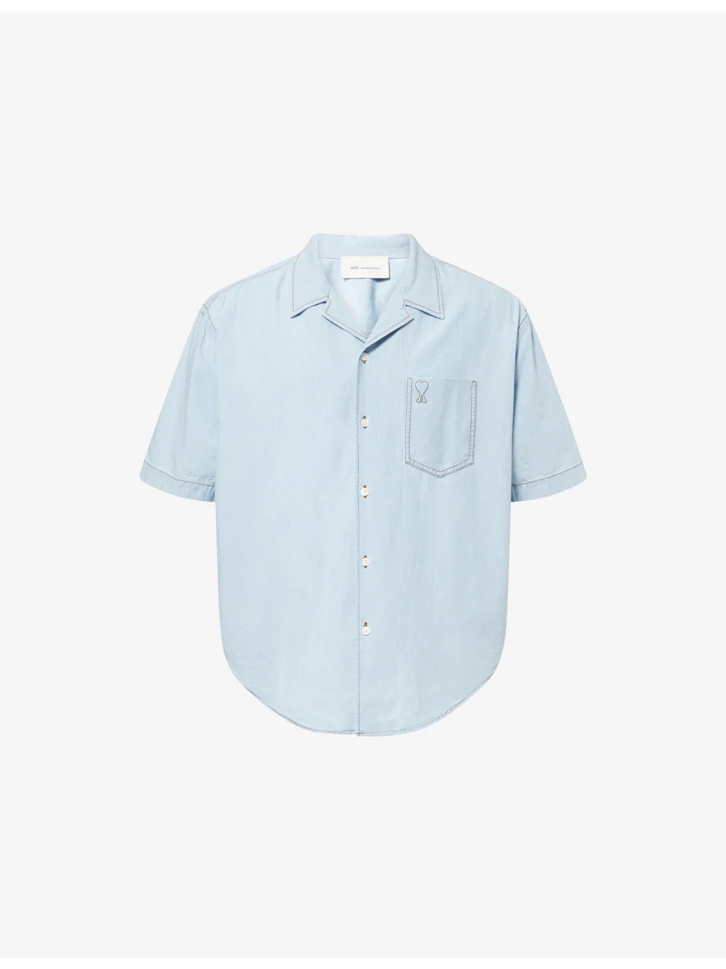 Logo-Embroidered Cotton Shirt - 1