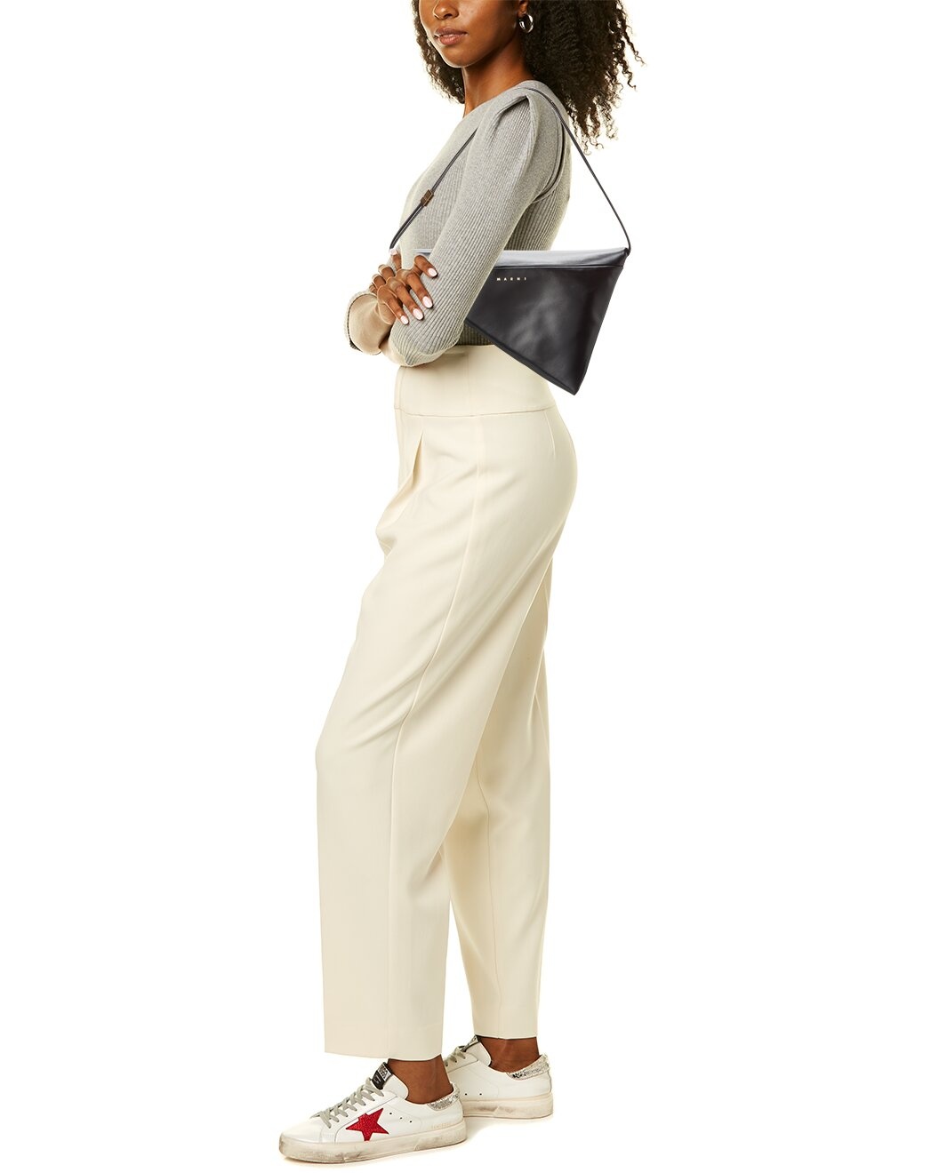 Marni Prisma Leather Shoulder Bag - 4