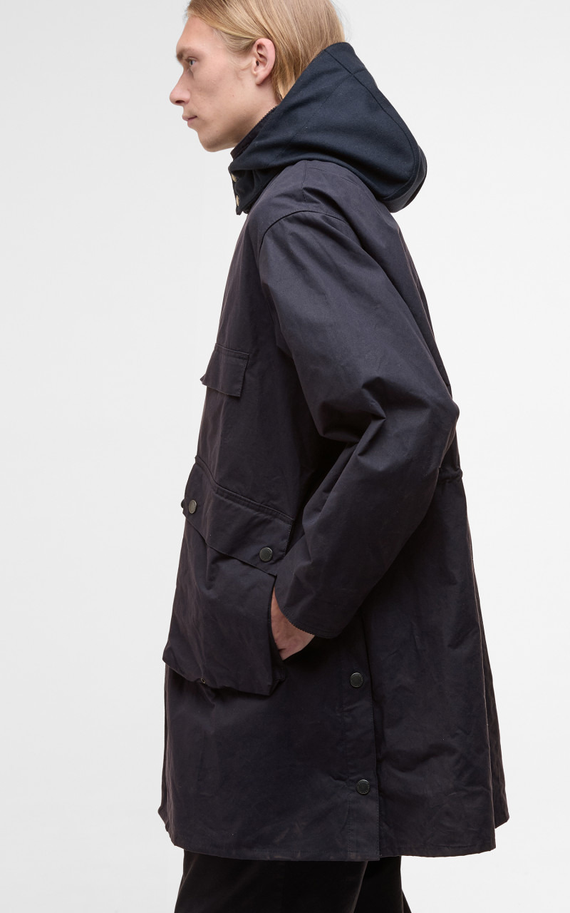 X KAPTAIN SUNSHINE BEDALE FIELD COAT DARK INDIGO - 7
