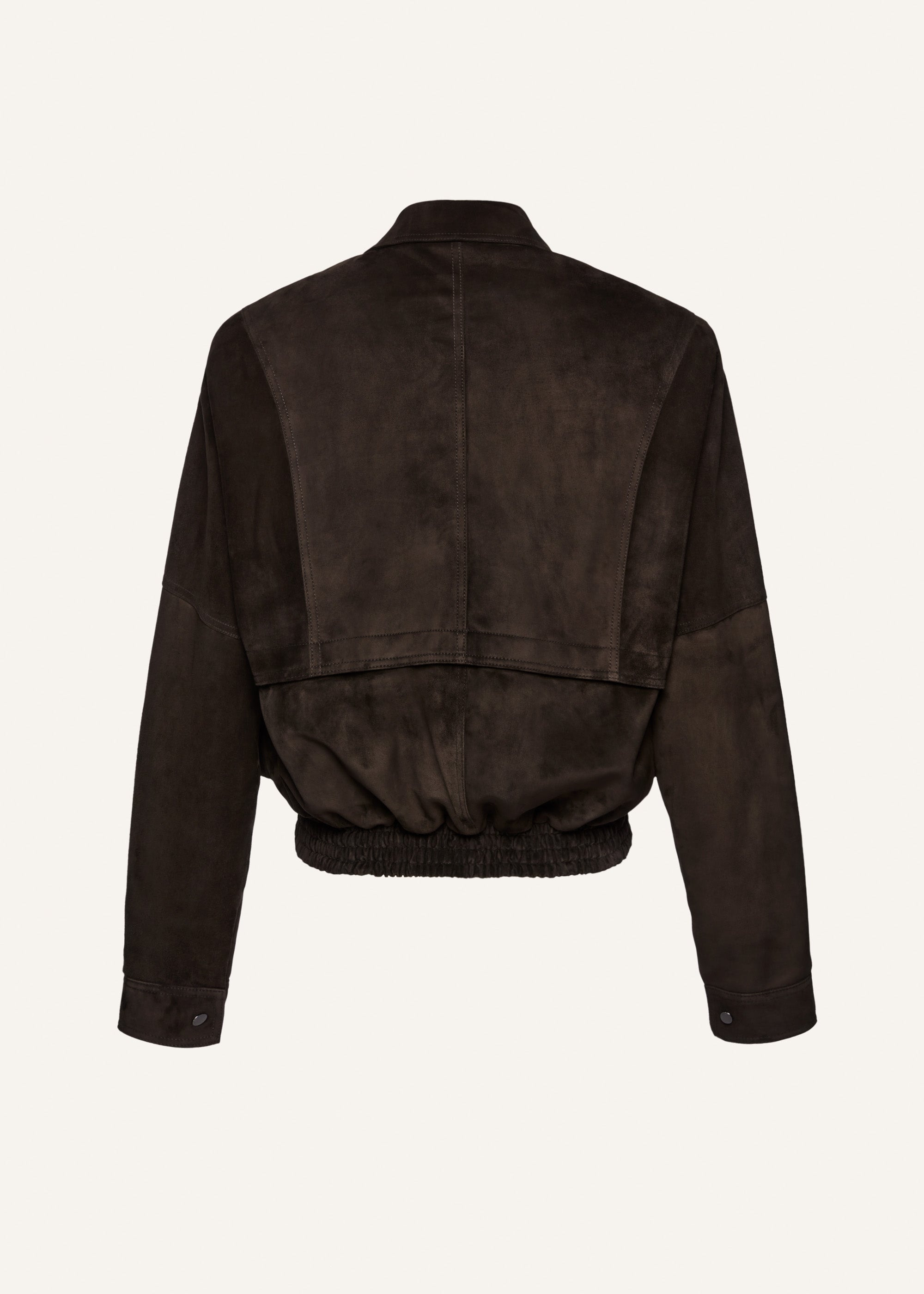 Vintage suede bomber jacket in brown - 2