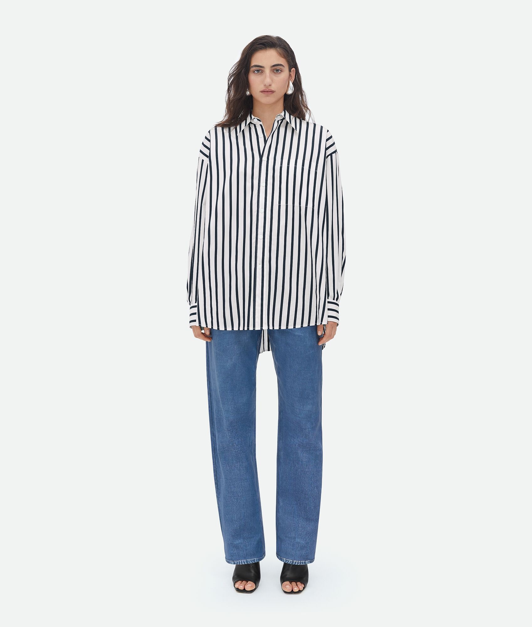 striped cotton shirt - 1