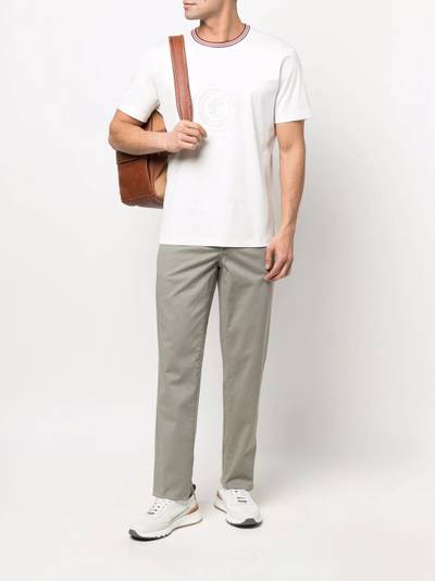 Brunello Cucinelli logo-print cotton T-shirt outlook