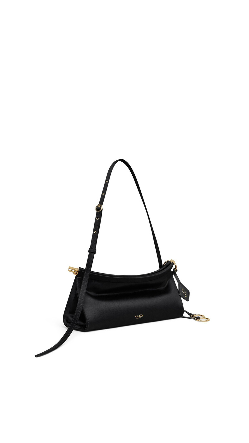 Alaïa LE CLICK EAST WEST SMALL BAG IN SATIN outlook