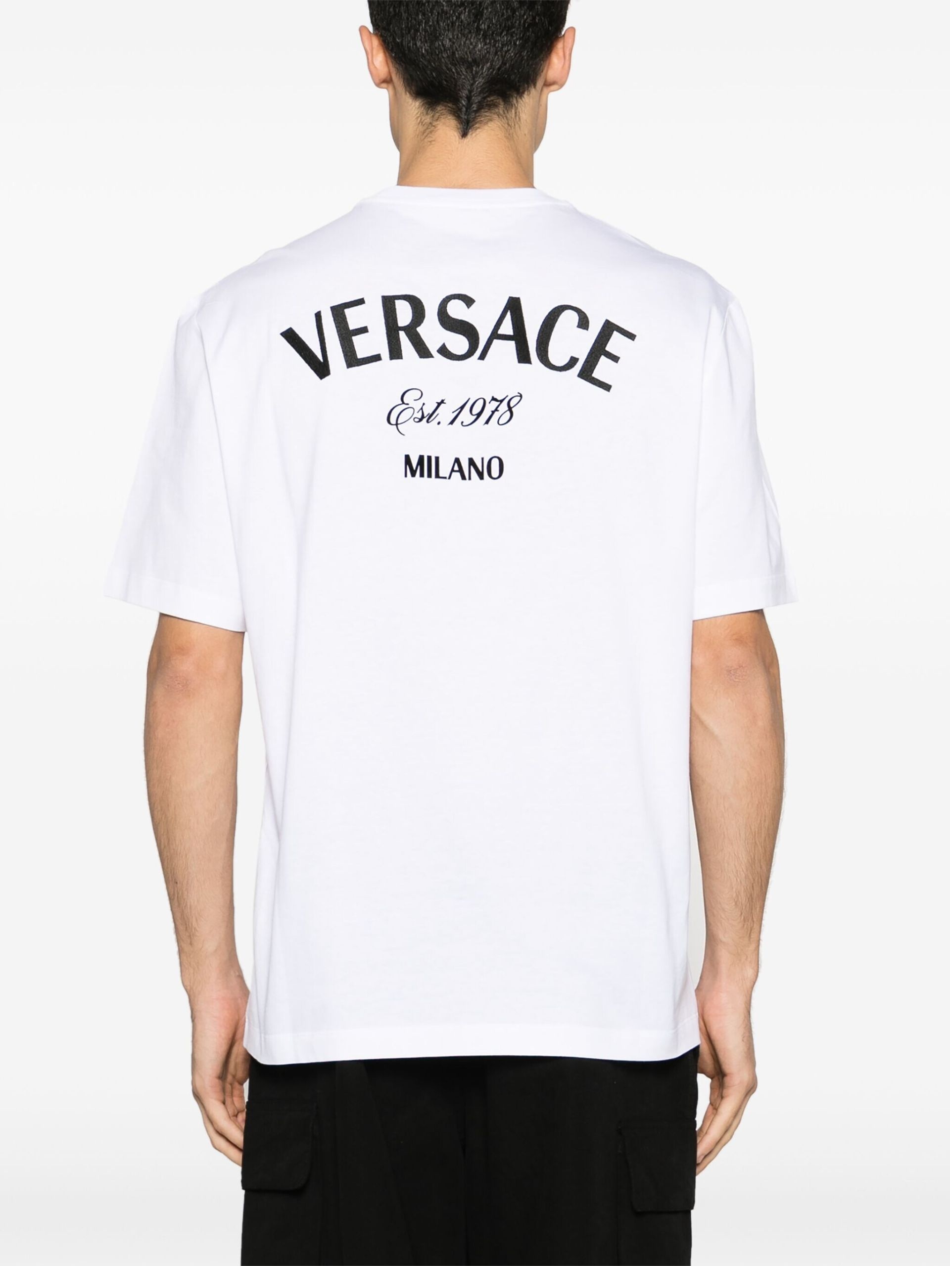 White Versace Milano Stamp T-Shirt - 4