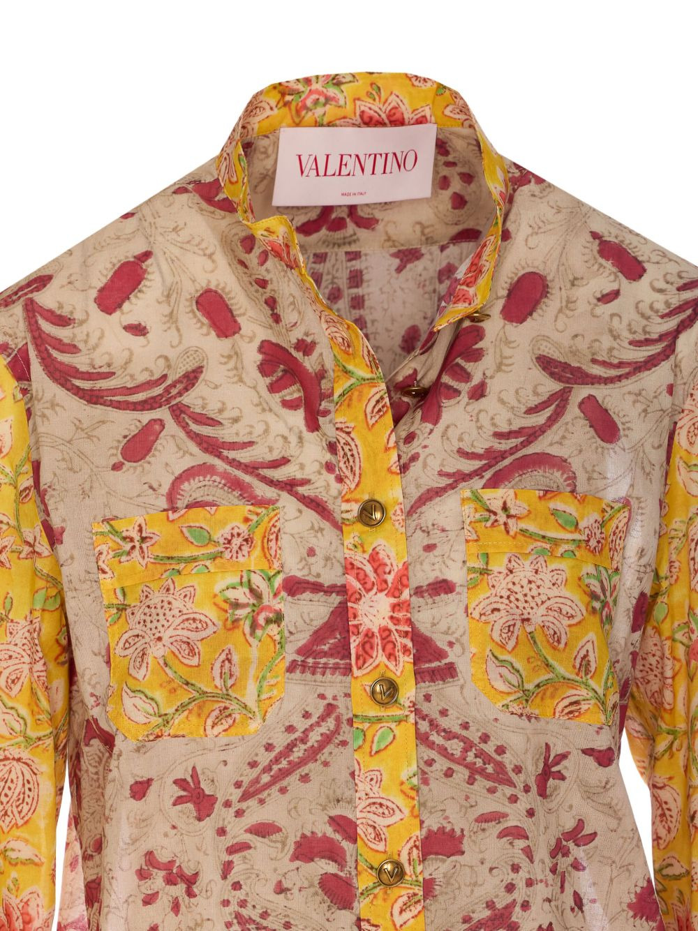 floral-print shirt - 4